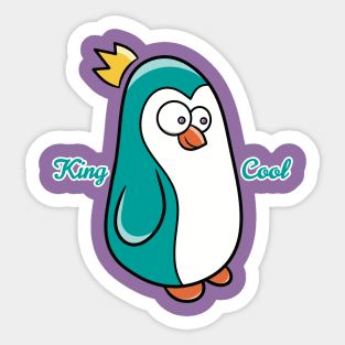 King Cold Penguin Sticker